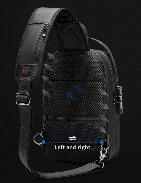 Premium Quality 3D Design Hard Case Chest / Cross Body Bag