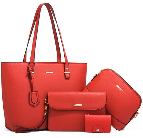 Womens Fashion 4 Piece Handbag Set