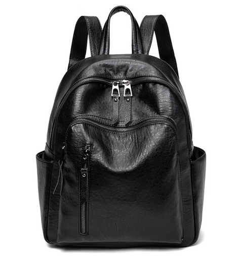 Womens Mid Size Vegan Leather Fashion Backpack