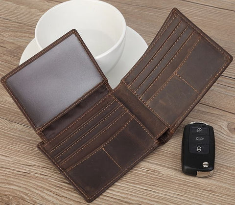 Mens Mid Size Genuine Leather Wallet