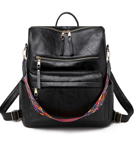 Womens Fashion Backpack - Plain Colours