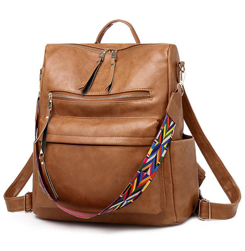 Womens Fashion Backpack - Plain Colours