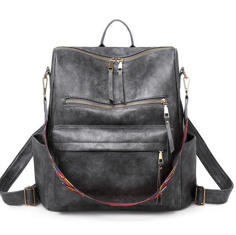 Womens Fashion Backpack - Plain Colours