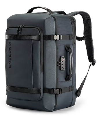 Kingsons Lockable Expandable Travel Backpack with Free Extras