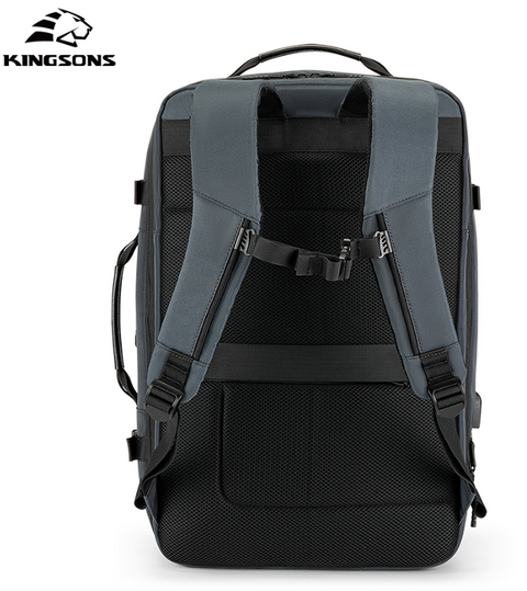Kingsons Lockable Expandable Travel Backpack with Free Extras
