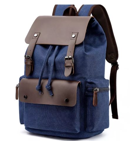 Classic Canvas Rucksack - Leather Trim