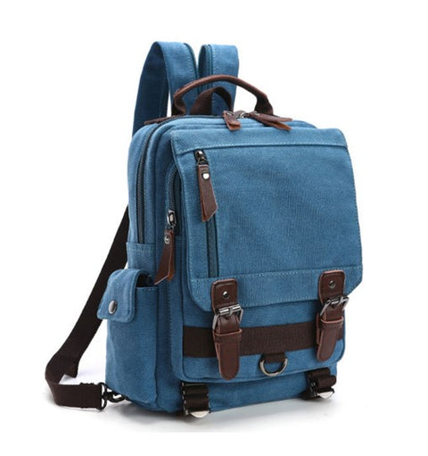 New Style Small Convertible Canvas Backpack