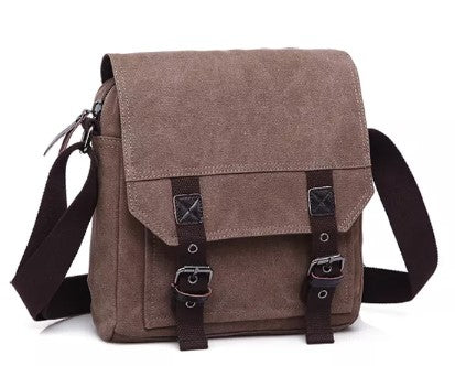 Canvas Messenger Bag - Medium