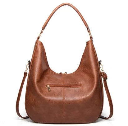 Large Women's Vegan Leather Fashion Hobo Bag