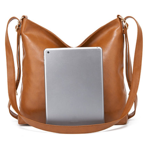 Women's Vegan Leather Fashion Shoulder Bag / Backpack Hybrid Bag