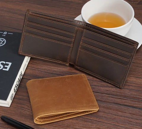 Mens Slimline Genuine Leather Wallet
