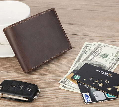 Mens Mid Size Genuine Leather Wallet