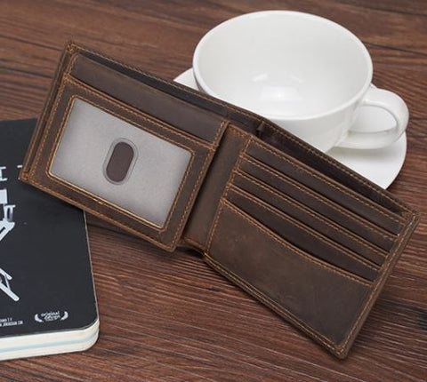 Mens Mid Size Genuine Leather Wallet