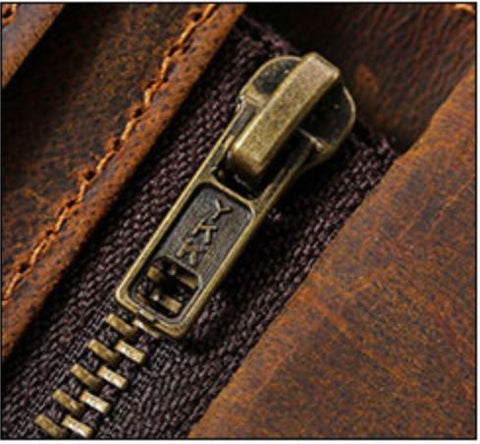 Mens Premium Genuine Leather Wallet with Detachable Coin Pouch