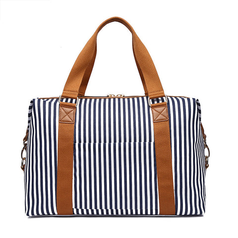 New Design Striped Duffel Bag - Medium